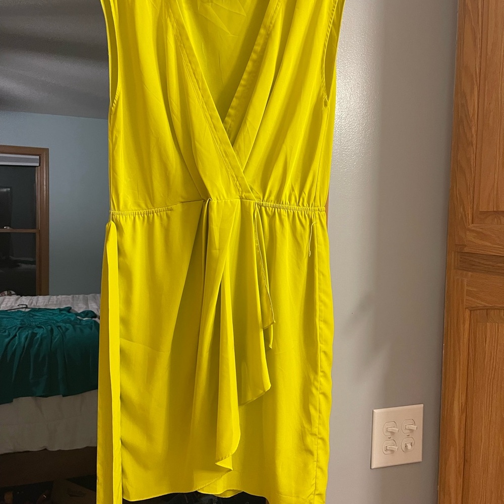 Yoana Baraschi Vibrant Yellow Mini Dress